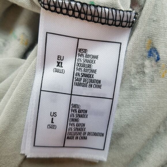 Disney Parks Mickey Asymmetrical Round Neck Long Line Layered Tee Shirt Large - Picture 11 of 11